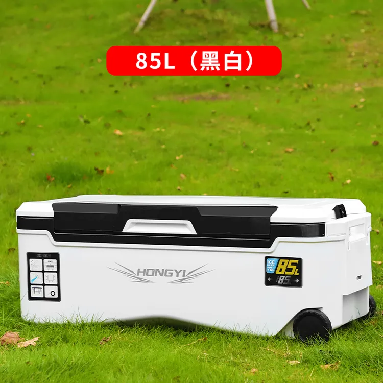 HONGYI/泓亦85L大容量海钓箱超轻钓箱大容量保温冷藏海钓活虾箱