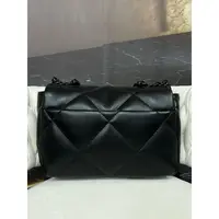 姝宴真皮女包黑色链斜挎包0254纯黑