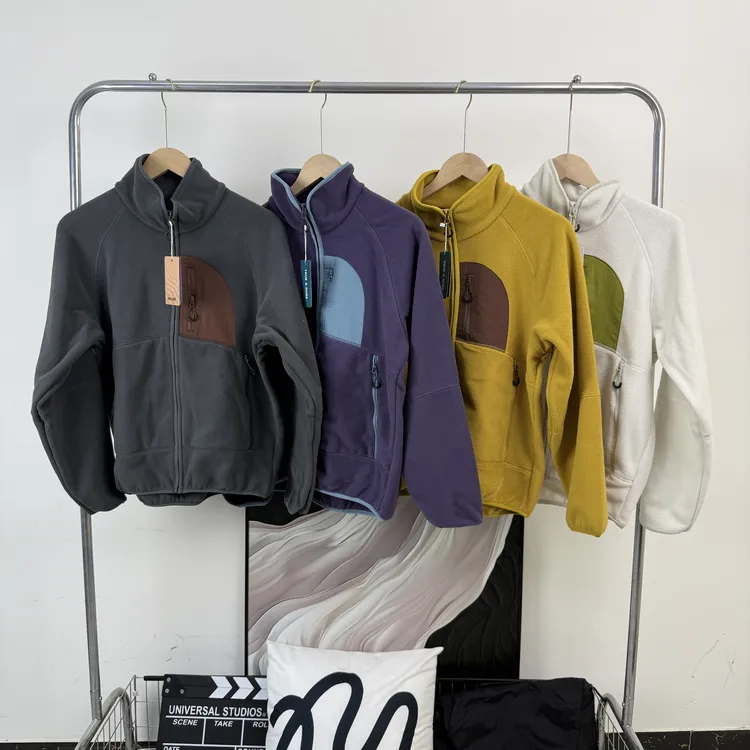 户外抓绒衣男女5A抗菌轻量化登山徒步保暖摇粒绒内胆秋冬外套