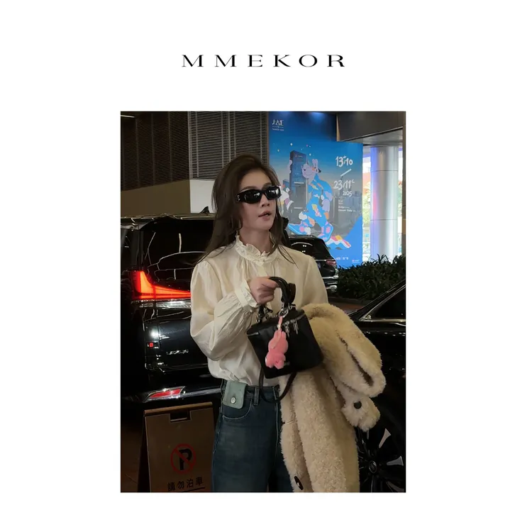 MMEKOR“天鹅南舟”衬衫 2025新款秋款职场不费力气质上衣 30796