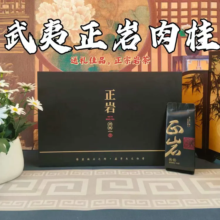 新茶武夷山正岩肉桂茶叶2025年正宗礼盒装乌龙茶浓香型大红袍岩茶