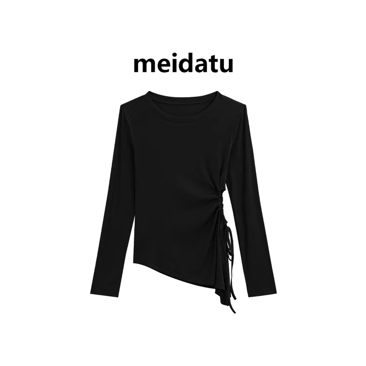 美哒兔（破价款）洋气侧边褶皱不规则长袖（高个子版）CK1702-68G