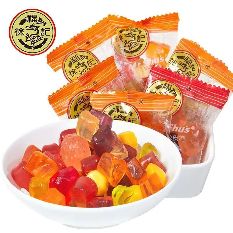 【临期】【仅发混合味】徐福记果汁橡皮糖QQ软糖混合儿童休闲零食