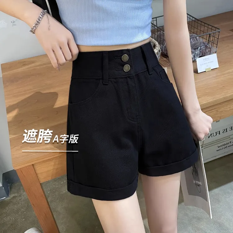女夏季牛仔短裤女款爆款2025新款轻奢高级感慵懒风显瘦休闲短裤子
