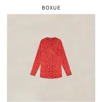 BOXUE “童话波点” 2025春季新款100苎麻波点 衬衫 #250402CS111