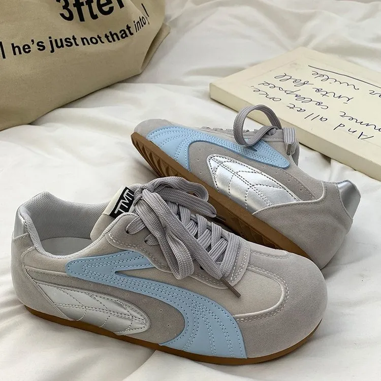 厚底系带阿甘鞋女2025新款百搭休闲运动板鞋轻便软底德训鞋ins潮