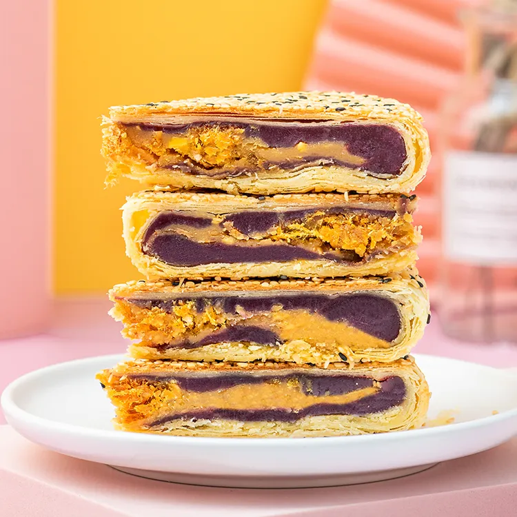 100g桥墩网红饼温州月饼特产板栗蛋黄月饼特产