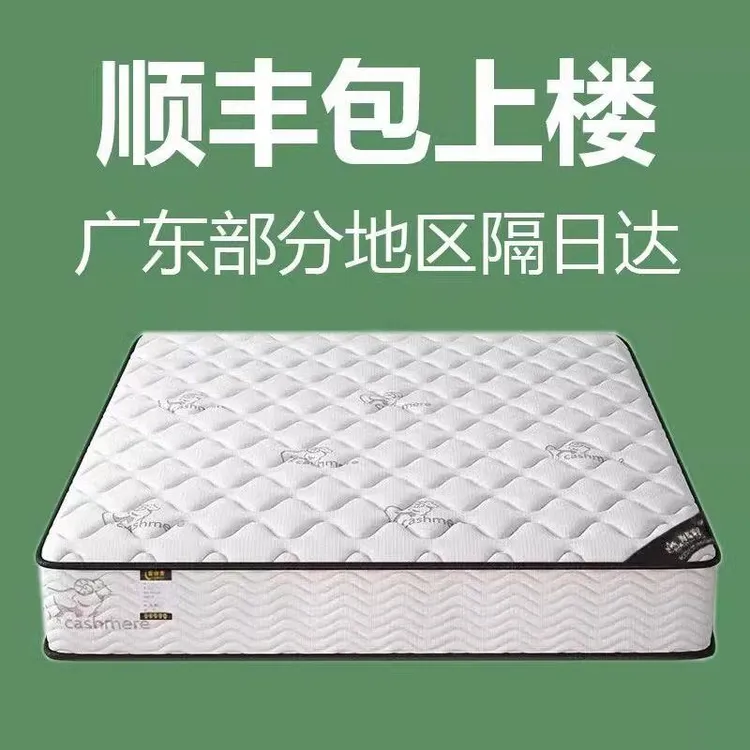 席梦思床垫1.8x2米乳胶独立弹簧床垫20CM加厚床垫1.5x2.0两用椰棕