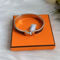 95新 Hermes/爱马仕 爱马仕黑边款手镯