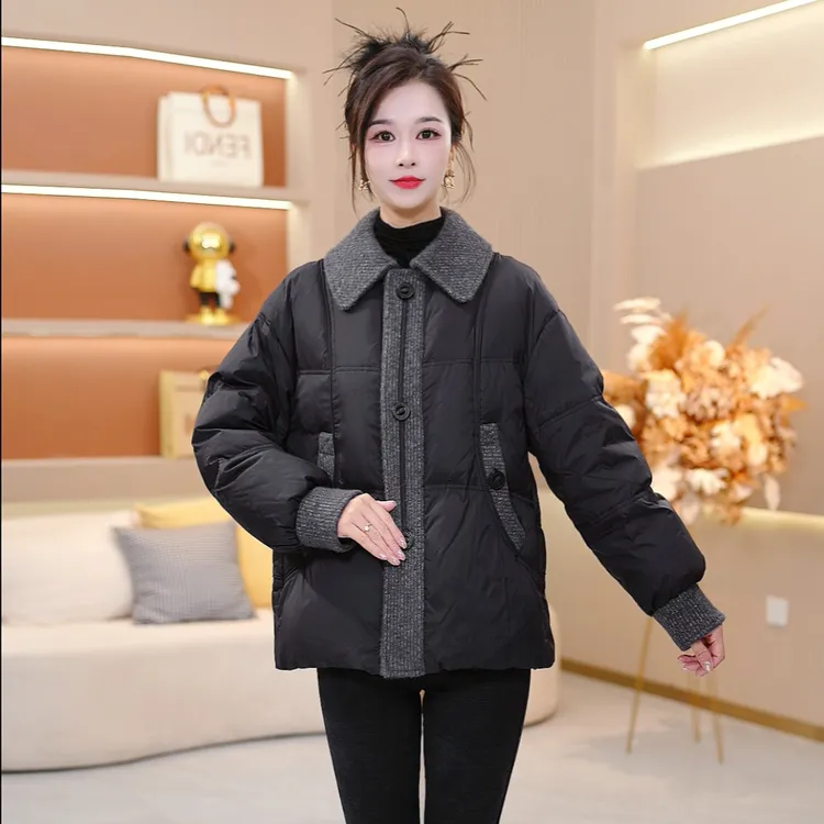 宽松保暖加厚显瘦短款2025年秋冬新款时尚洋气羽绒服【SJYF3568】