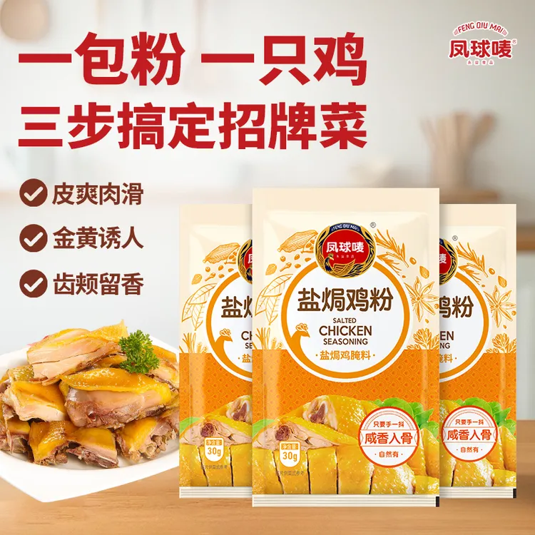 凤球唛 盐焗鸡粉30g 盐焗鸡粉腌料调味粉方便使用鸡类调味品