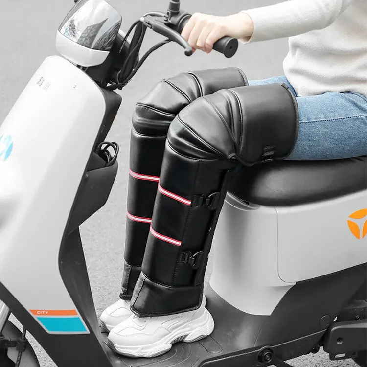 冬季护膝摩托车护膝电动车骑车男女护腿挡风防寒外穿加厚保暖骑行