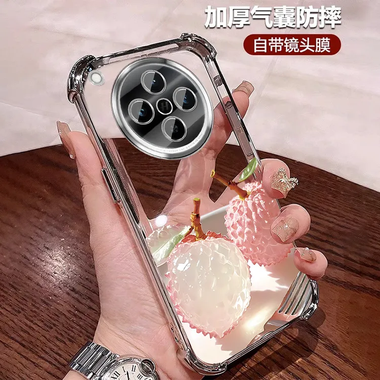 带镜头膜适用oppofindx8s手机壳四角防摔软壳FindX8s+ 软硅胶全包