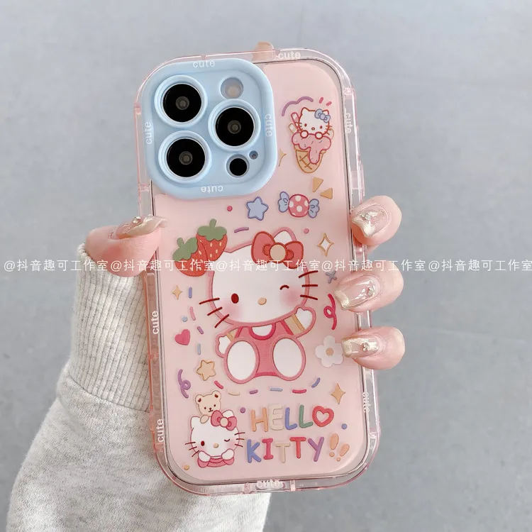 果冻奶油适用iphone16promax苹果15/14/13/12华为小米凯蒂手机壳