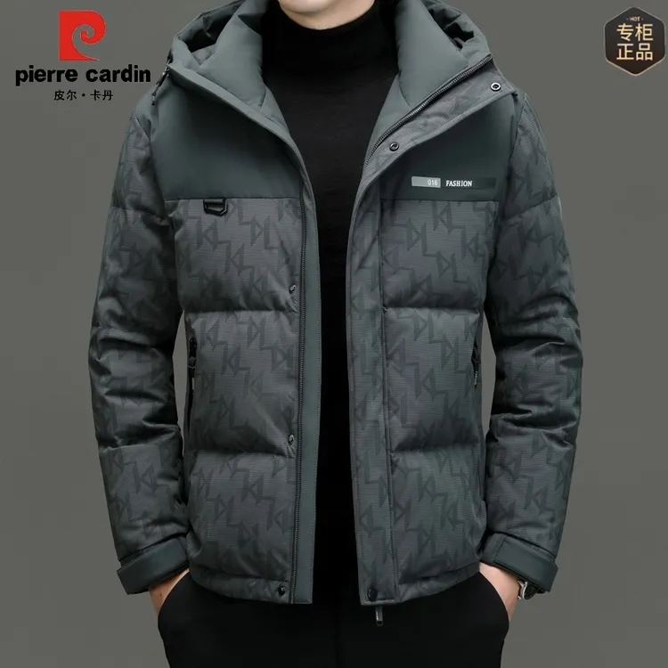皮尔卡丹正品新款90%白鸭绒羽绒服男士冬季保暖户外高级感男装