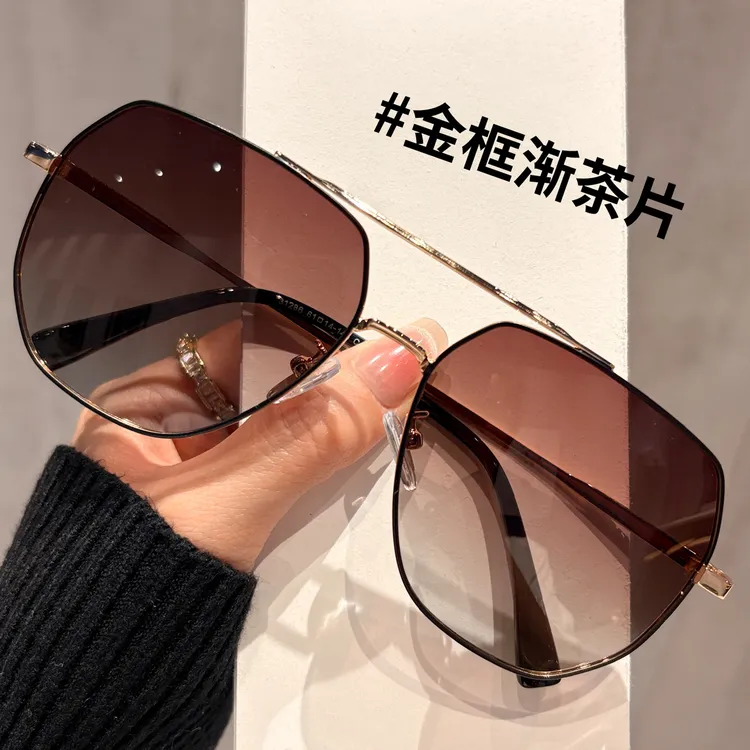 潮流双梁男士墨镜可配近视防紫外线开车专用偏光飞行员式太阳眼镜