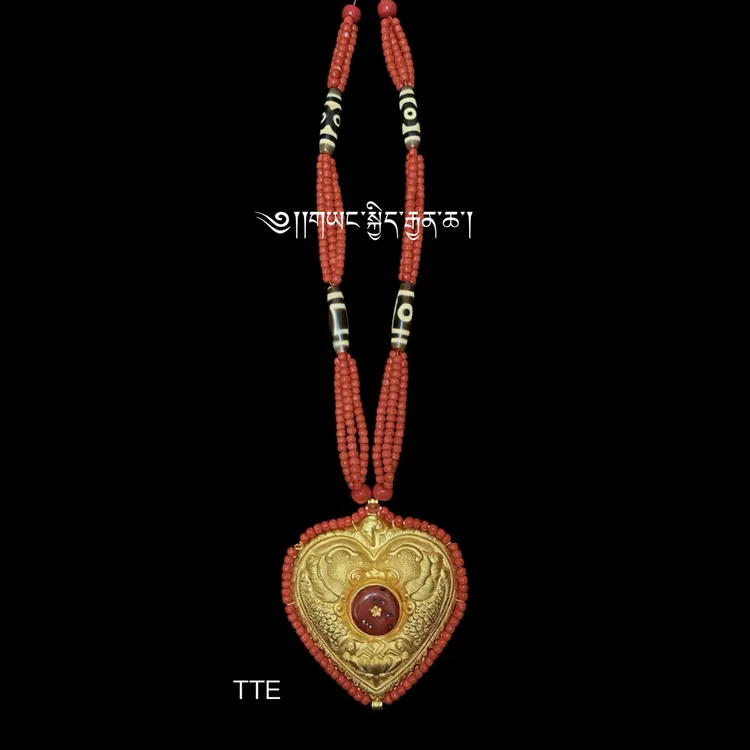 铜合成锆石吊坠 212121藏族民族风配饰纯手工阿卡卡乌吊坠一个