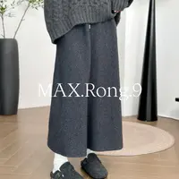 MAX.Rong.9半裙 显瘦收腰温柔风针织A字半身裙