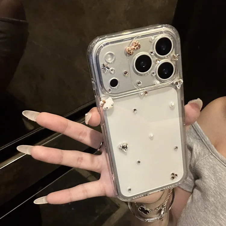 透明豹纹kitty 苹果17promax/16/15/14