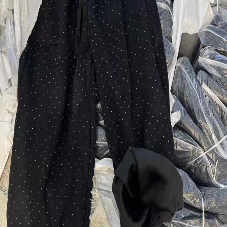 加绒加厚松紧腰宽松显瘦阔腿长裤女秋冬款