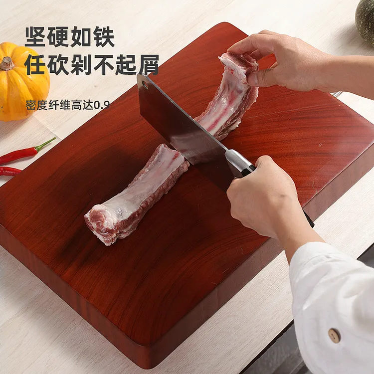 越南红铁木砧板刀板抗裂防霉菜板实木家用切菜板厨房厨房必备工具
