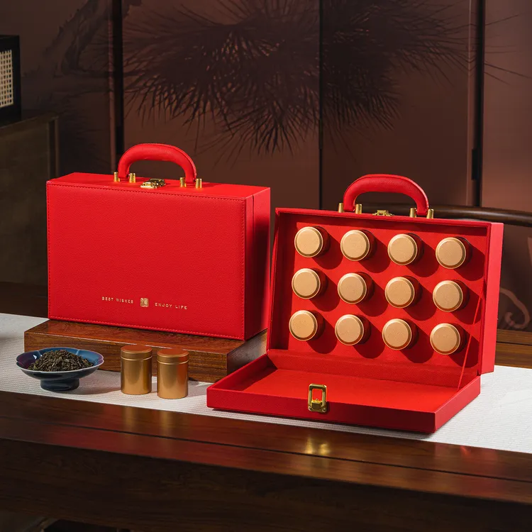 新款小罐茶包装盒乌龙茶大红袍铁观音金骏眉红茶绿茶送礼长辈定制