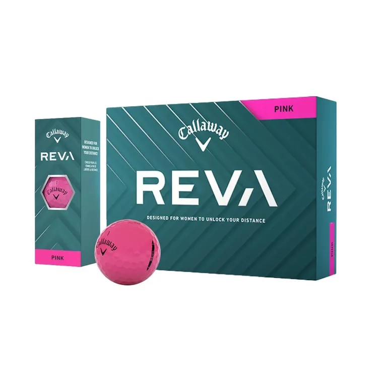 Callaway卡拉威高尔夫球25新款REVA更大球芯手感柔软两层球女士