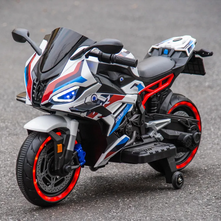 儿童电动摩托车大款男女孩摩托机车3-10岁宝宝玩具充电双人电瓶车