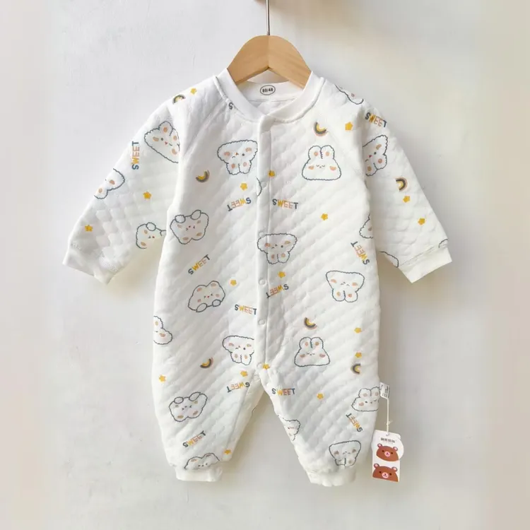 （断码福利默认微瑕）婴儿连体衣春秋冬季Aa类无骨哈衣爬服睡衣家居