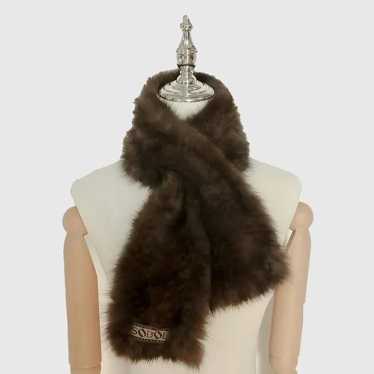 COCI FUR本色来啦！俄罗斯进口SOBOL毛绒时尚百搭高奢皮草围巾