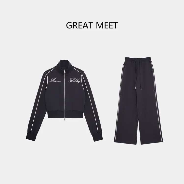 GREAT MEET 开春季新款城市慵懒感休闲运动套装82511W08+K20