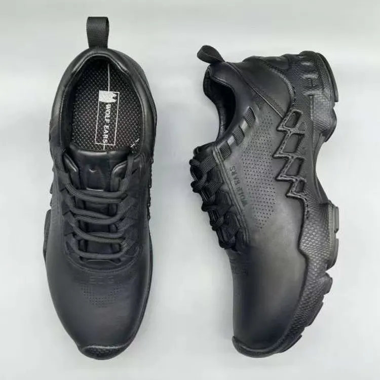 Wolf Ears广州狼耳冬款探索全皮Eva超轻底激光打孔男士休闲健步鞋