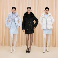 【可可专属】冬季名媛风显瘦鹅绒保暖羽绒服中长款多色LDGD9AOMC801