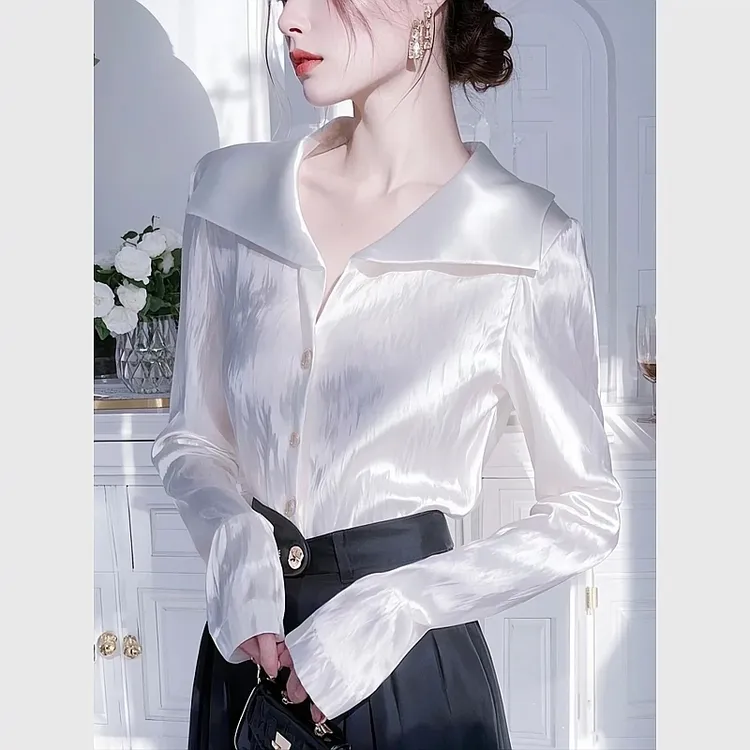 拉夏贝尔衬衫女2025爆款春游出行洋气衣服女小众炸街高级感女装