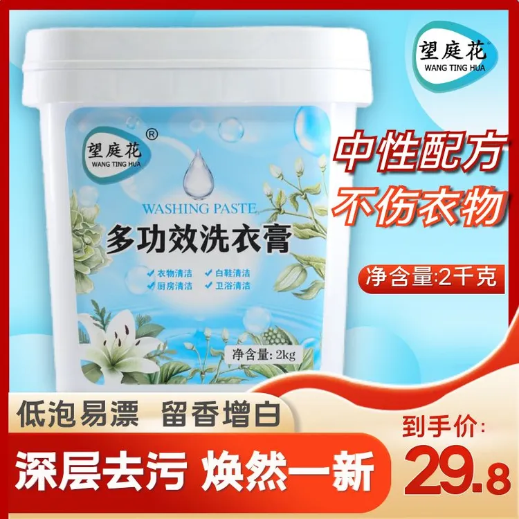 望庭花多功能洗衣膏 衣服 鞋子 厨卫 地板 高效去污 低泡易漂