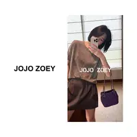 JOJO ZOEY【清仓NO退换】曼乐之城~韩国光泽短袖针织衫dx-3715