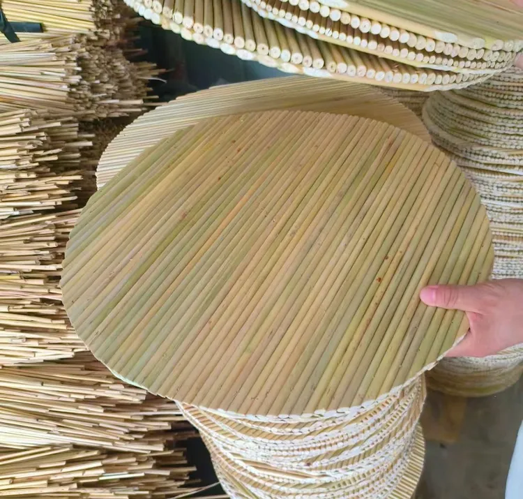 黄绿色金丝苗高粱秆盖帘