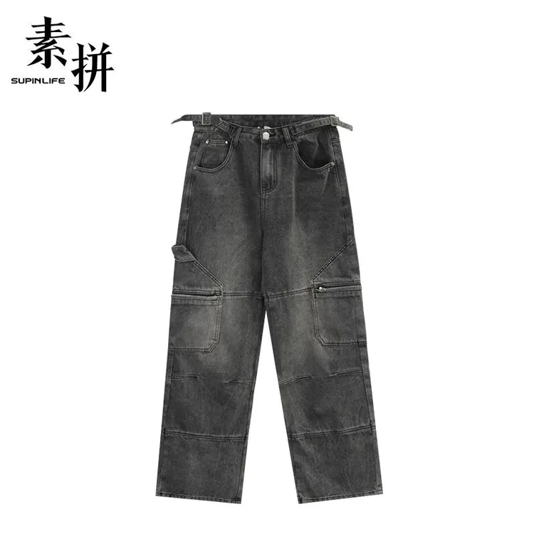 素拼牛仔裤SPBZK523036AM