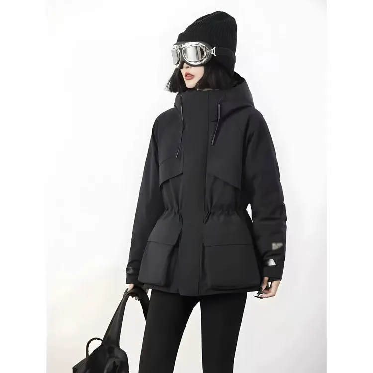 风壳派克服2025年新款冲锋衣修身防风保暖外套-D85A