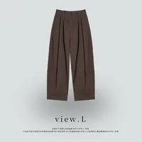 view.l25 设计款 I O O匹马棉 弯刀阔腿工装裤 ZK1716