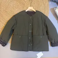 【NO退NO换】欧货【限量版】圆领宽松显瘦保暖棉服外套m121085