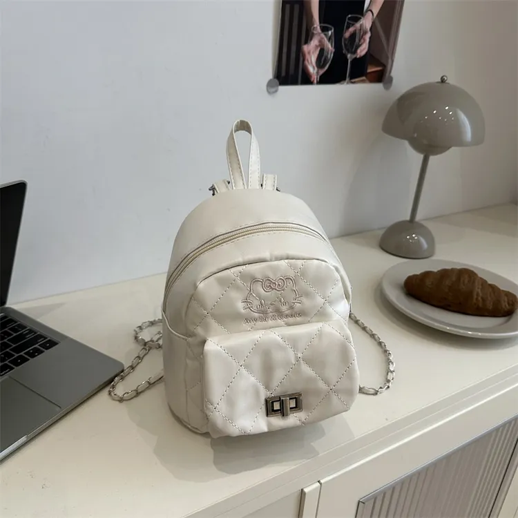 小背包女菱格新款链条可爱旅行包单肩小香风双肩包包时尚百搭