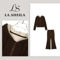 LA.Sheila 连帽拉链卫衣喇叭裤套装253-TZ/0925-3102230