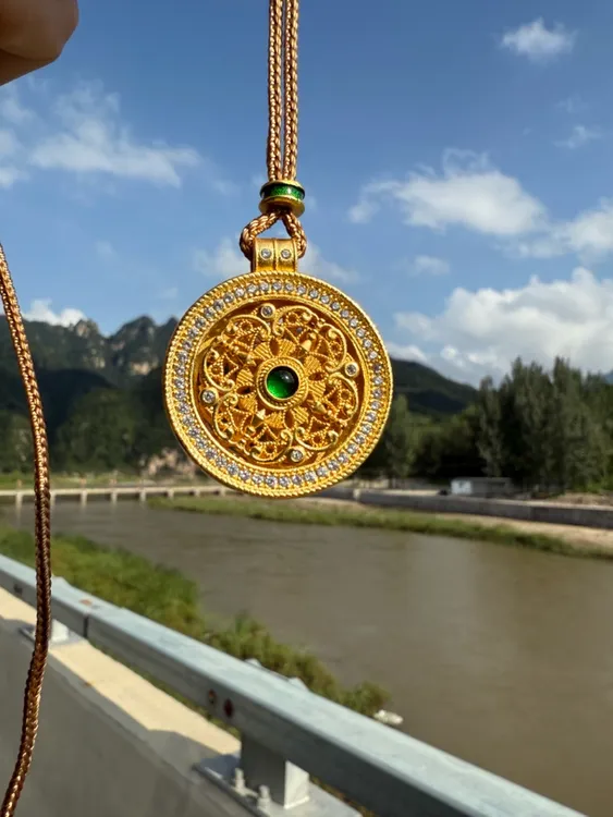 铜合金锆石项链 复古铜合金链子时尚饰品