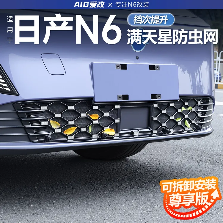 适用东风日产N6防虫网中网进气口保护罩改装配件用品满天星防尘罩