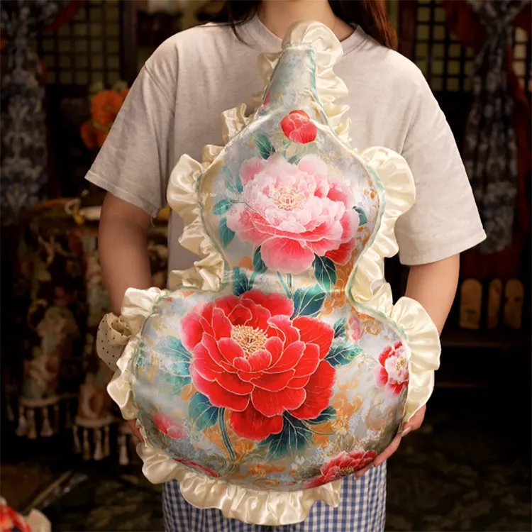 花边葫芦福禄富贵牡丹光面坐垫办公室学生宿舍椅子靠垫榻榻米屁垫