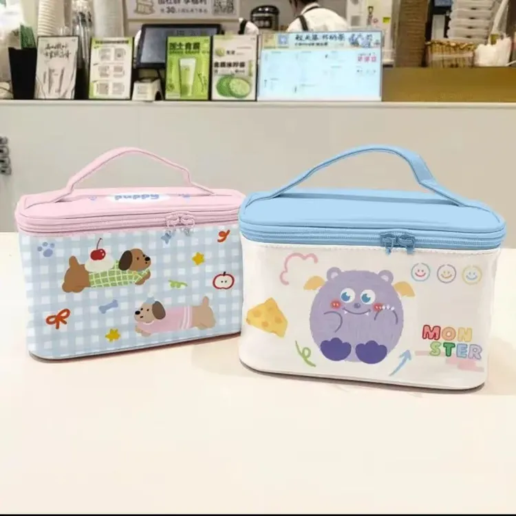 卡通便携分层化妆包新款大容量洗漱用品收纳户外旅行护肤品收纳袋