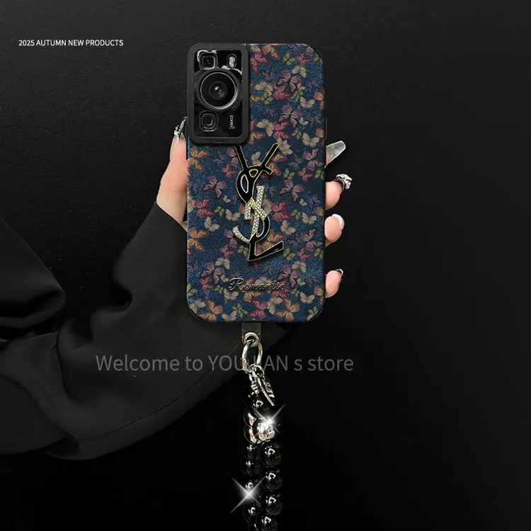 汇客凡品【华为P60/P60PRO】潮牌网红复古蝴蝶防摔手机壳女款
