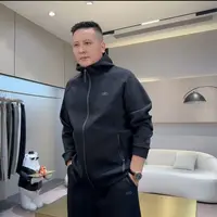 秋季2025新款男士外套休闲洋气套装连帽运动套装时尚潮流两件套