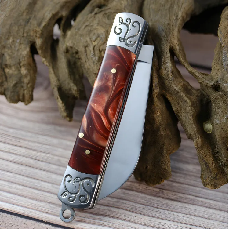 （新疆包邮）英吉沙-1025 折叠刀手工超锋利好用水果刀家用已开刃